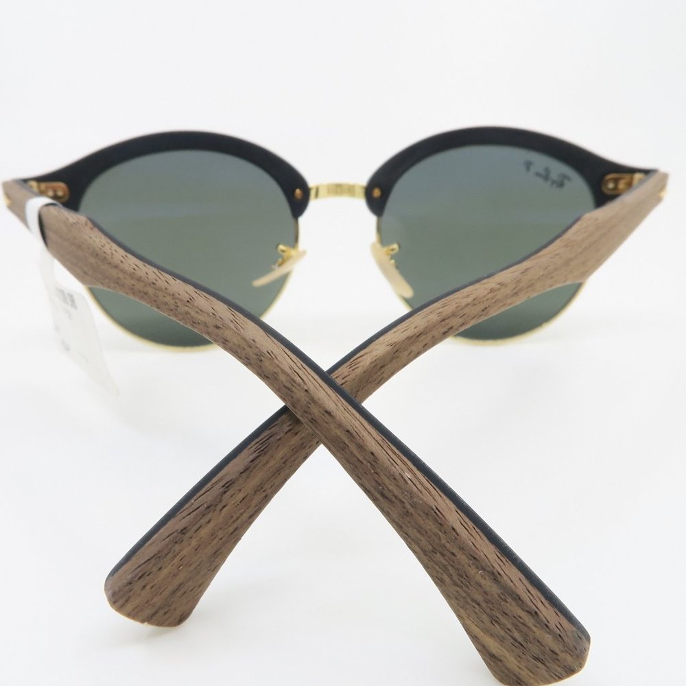 Ray-Ban Clubmaster New RB 4246M 118/58 Wood & Gold - Picture 6 of 9